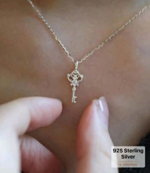 GAGAFEEL S925 Sterling Silver Key Pendant