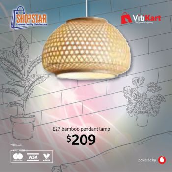 E27 Bamboo Pendant Lamp