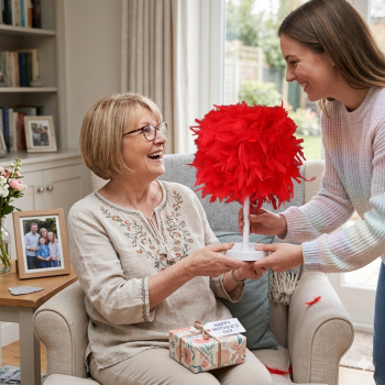 Mother's Day Gift Idea - Feather Table Lamp (2517)