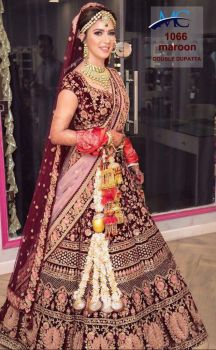 MC1066 BRIDAL LEHENGA DOUBLE DUPPATA 