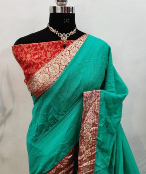 GEORGETTE SAREE GREEN