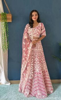 Zari work heavy Designer Lehenga 