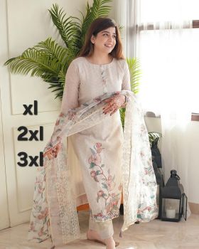 WHITE KAMEEZ XL 2XL 3XL SLB13