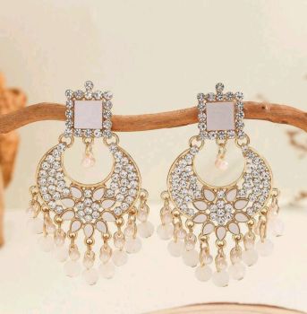 Chand Bali Rhinestone Earrings