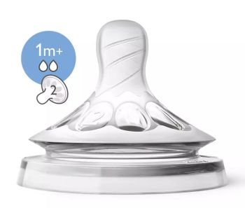 AVENT NATURAL  1 MONTH PLUS SLOW FLOW TEAT	SCF652/23