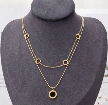 18K Gold plated Layered Necklace #3