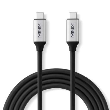 MINIX 120CM USB-C TO USB-C CABLE GREY