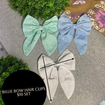 Billie Bow clips set