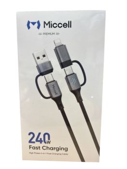 Miccell 4 in 1 Fast Charging Data Cable (VQ-D145)