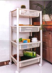 Plastic Rack - On Wheels - 4 Layers