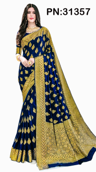 PN:31357 Soft Chiffon Georgette Saree