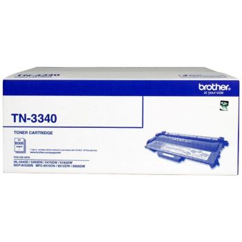 Brother TN3340 Toner Black, Yield 8000 pages