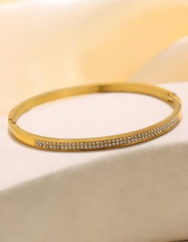 18K Gold Plated Sleek Bangle