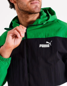 PUMA HOODED WINDBREAKER ARCHIVE GREEN