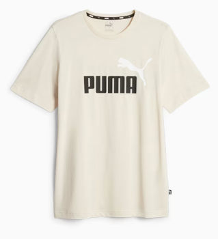 PUMA ESS+ 2 COL LOGO TEE A/SNOW