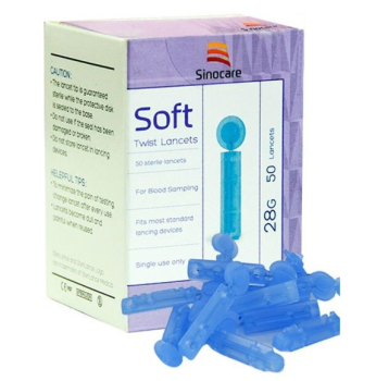 Sinocare Soft Twist Lancets  ( 50 Lancets )
