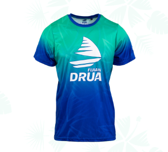 FIJIAN DRUA MENS STUNNER SUB TEE (JF25-002) R/BLUE