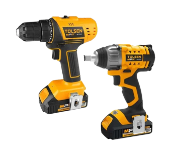 Tolsen 20V Cordless Drill & Impact Driver Combo Kit 2-in-1 
