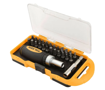 Tolsen 26-Piece Ratchet Screwdriver and Bit Set
