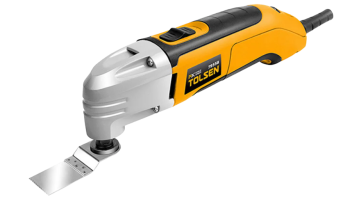 Tolsen Oscillating Multi-Tool, CE Approved, Ergonomic Handle, LED Light – Versatile Cutting, Sanding & Scraping Tool Kit