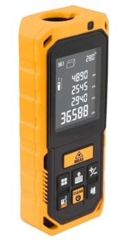 Tolsen Laser Distance Measure 60M – Rechargeable Digital Measuring Tool with Angle Sensor & IP65 Protection