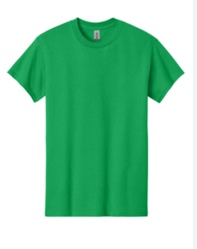 SW 100% COTTON ROUND NECK TEE - EMERLD GREEN