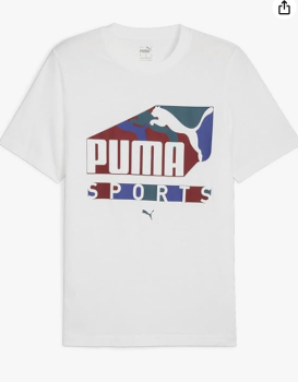 PUMA GRAPHICS SPORTS TEE WHITE - 68320702
