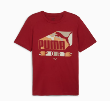 PUMA GRAPHICS SPORTS TEE RED - 68320713