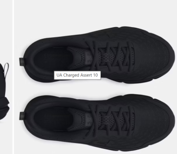 UNDER ARMOR M CHGD ASSERT 10 BLK/BLK (3026175.004)