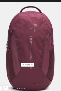 UNDER ARMOR UNSX HUSTLE 6.0 BACKPACK MAROON (1384672.601)