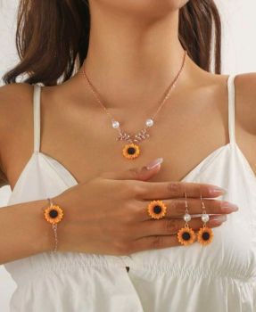 Sunflower Jewelry Set 