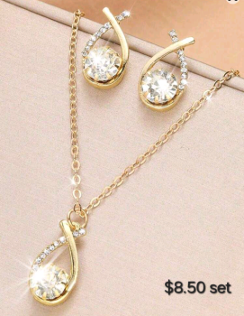 Rhinestone elegant jewelry Set