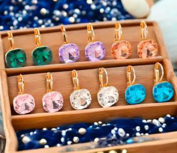 Korean Design Crystal Earrings