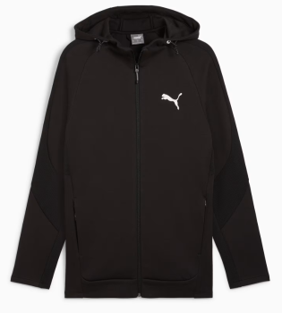 PUMA EVOSTRIPE FULL ZIP HOODIE BLK- 68170001