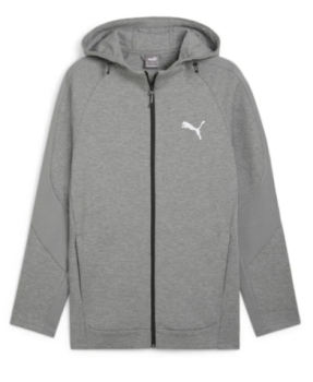 PUMA EVOSTRIPE FULL ZIP HOODIE GRAY- 68170003