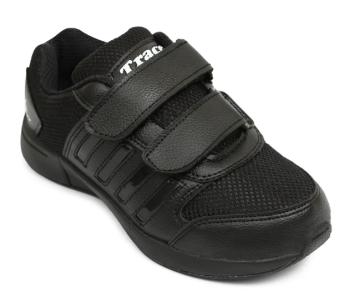 TRACER TR11 (VELCRO) SCH SHOES BLK