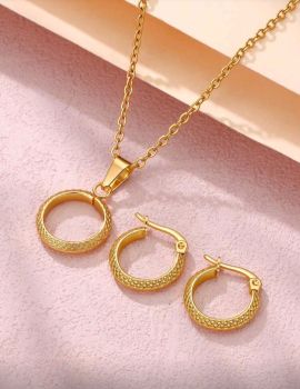 18K Gold Plated Jewelry Set # j01