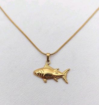 18K Gold Plated Sea Charm Necklace
