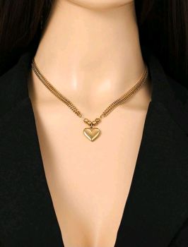 18K Gold Plated Heart Necklace