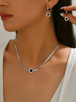 Stainless Roman Jewelry Set #08
