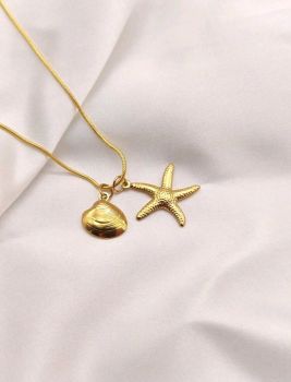 18K Gold Plated Island Necklace #G05