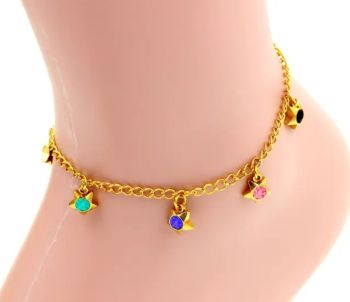 18K Gold Plated Anklet #Str