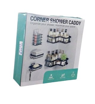 Corner Shower Caddy With Toothbrush Holder - 5PCS