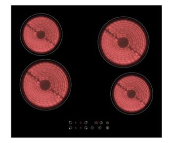 SMART APPLIANCE 4 HOB CERAMIC ELECTRIC COOKTOP