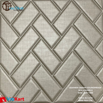 Leather Cinema Soundproof Wall Panels