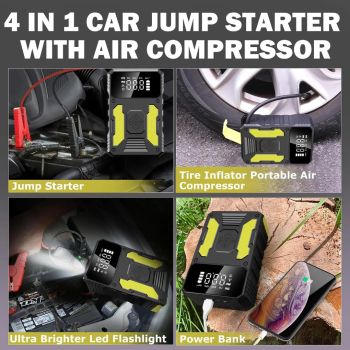 Car Jump Starter With Air Compressor
