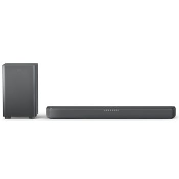 Philips TAB5309 Soundbar 2.1 with Wireless Subwoofer and Immersive DTS Virtual:X Audio Technology - 240W Max Power, Deep Bass, Bluetooth 5.4, Four EQ Modes, HDMI ARC and USB connectivity - Dark Grey