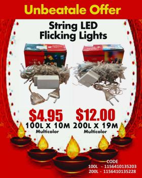 Diwali String LED Light - 19M X 200L. 