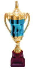 IND METAL BLU/GLD TROPHY 375 (A-64) 375
