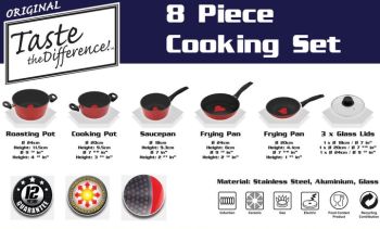 Stonedine 8 piece Cookware set